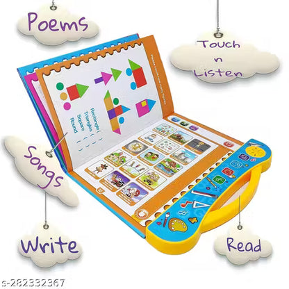 Activities Learning Book Electronic Intelligent Book with All Learning Materials with Clear Voice with Touch Sensors for Kids (Study Book)